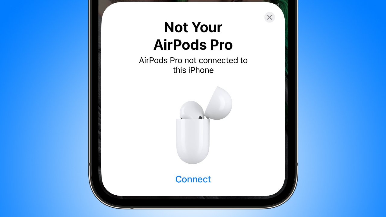 Les AirPod avertiront quelqu'un s'il est déjà attaché à un compte iCloud