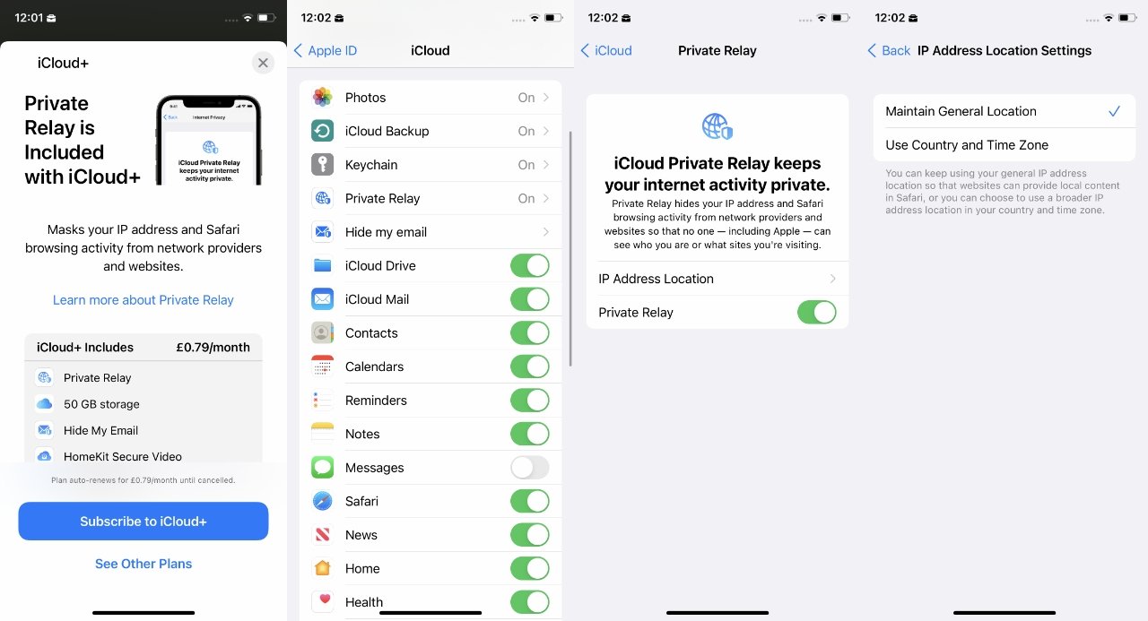 Une façon de ne pas avoir Private Relay est de décider de ne pas payer pour le stockage iCloud.